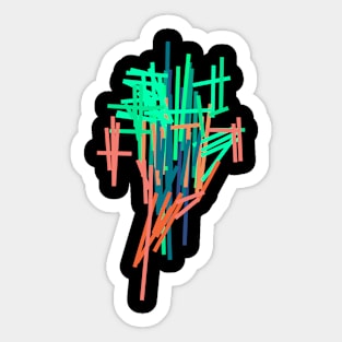 Abstract Mystic Color Graphic Sticker